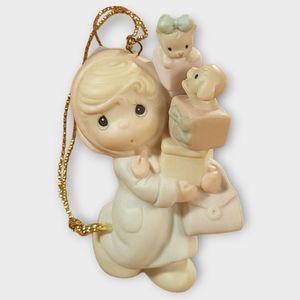 Precious Moments Ornament 525057 "Bundles Of Joy" 1990